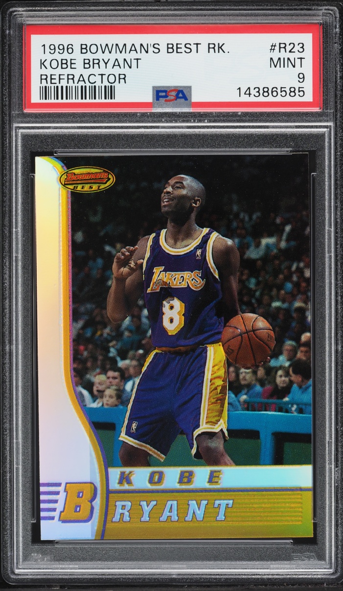 1996 Bowman's Best Refractor Kobe Bryant ROOKIE #R23 PSA 9 MINT