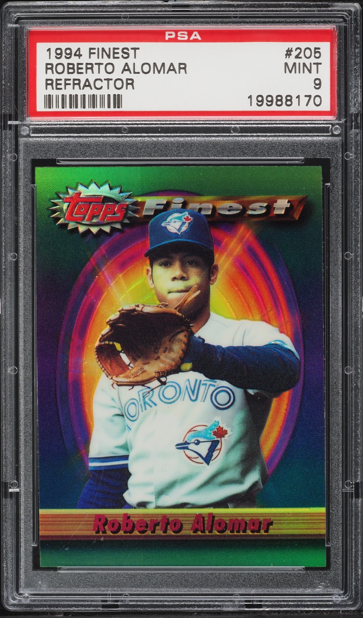 1994 Finest Refractor Roberto Alomar #205 PSA 9 MINT