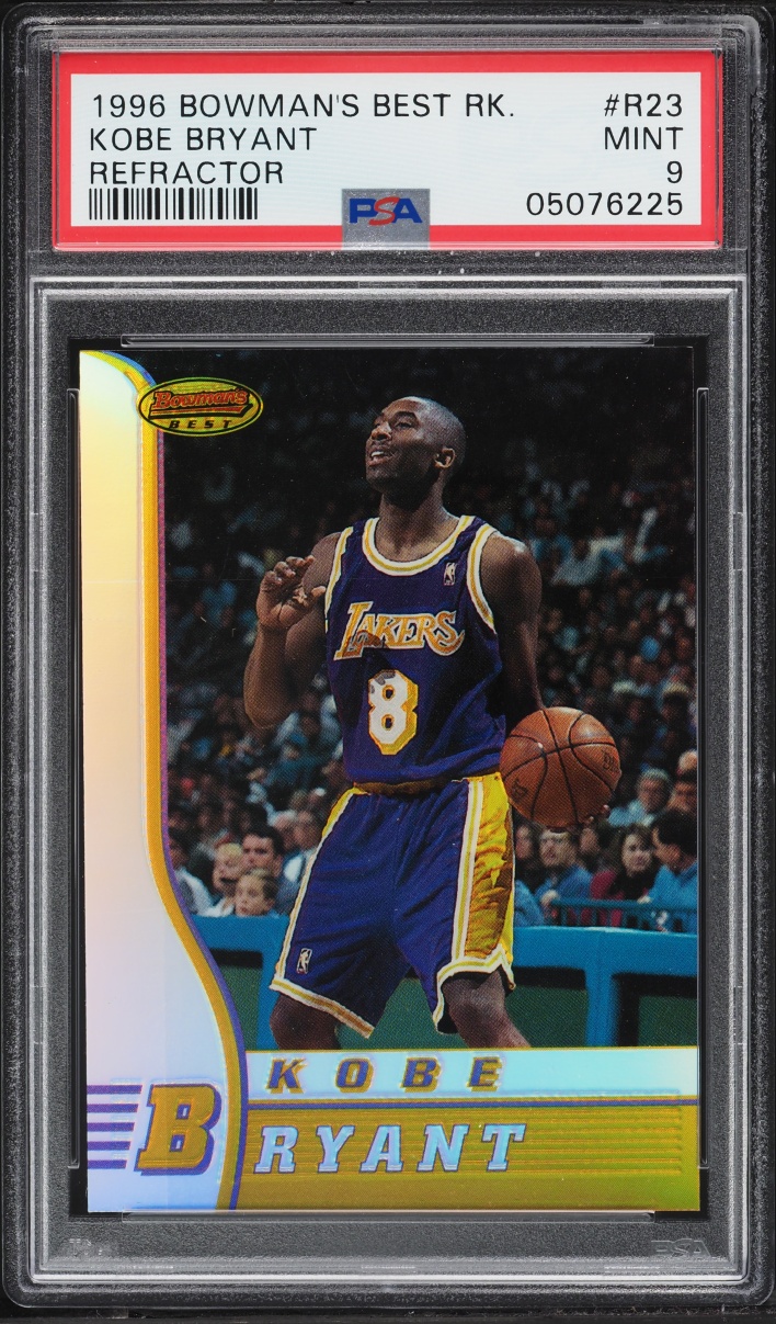 1996 Bowman's Best Refractor Kobe Bryant ROOKIE #R23 PSA 9 MINT