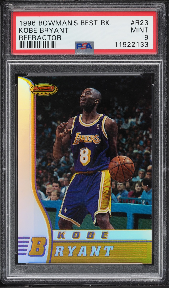 1996 Bowman's Best Refractor Kobe Bryant ROOKIE #R23 PSA 9 MINT