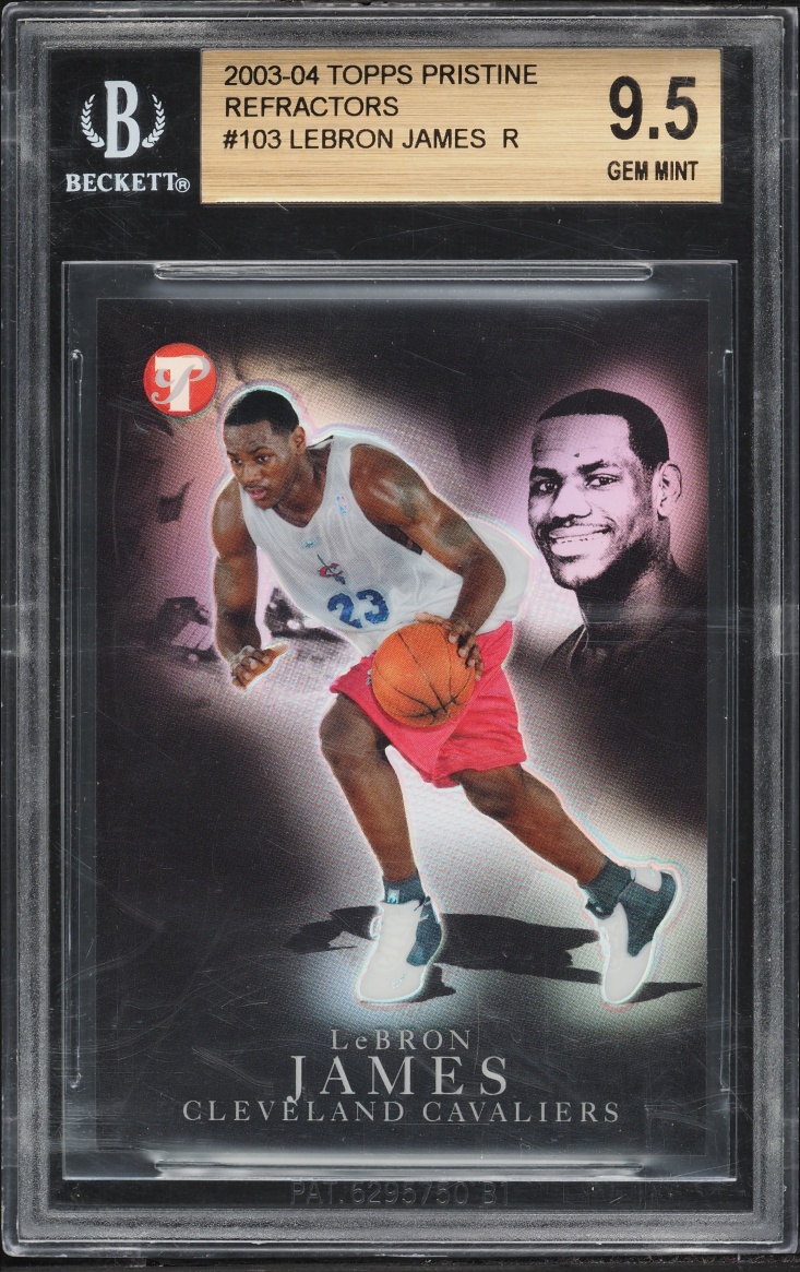 2003 Topps Pristine Refractor LeBron James ROOKIE /149 #103 BGS 9.5 GEM MINT