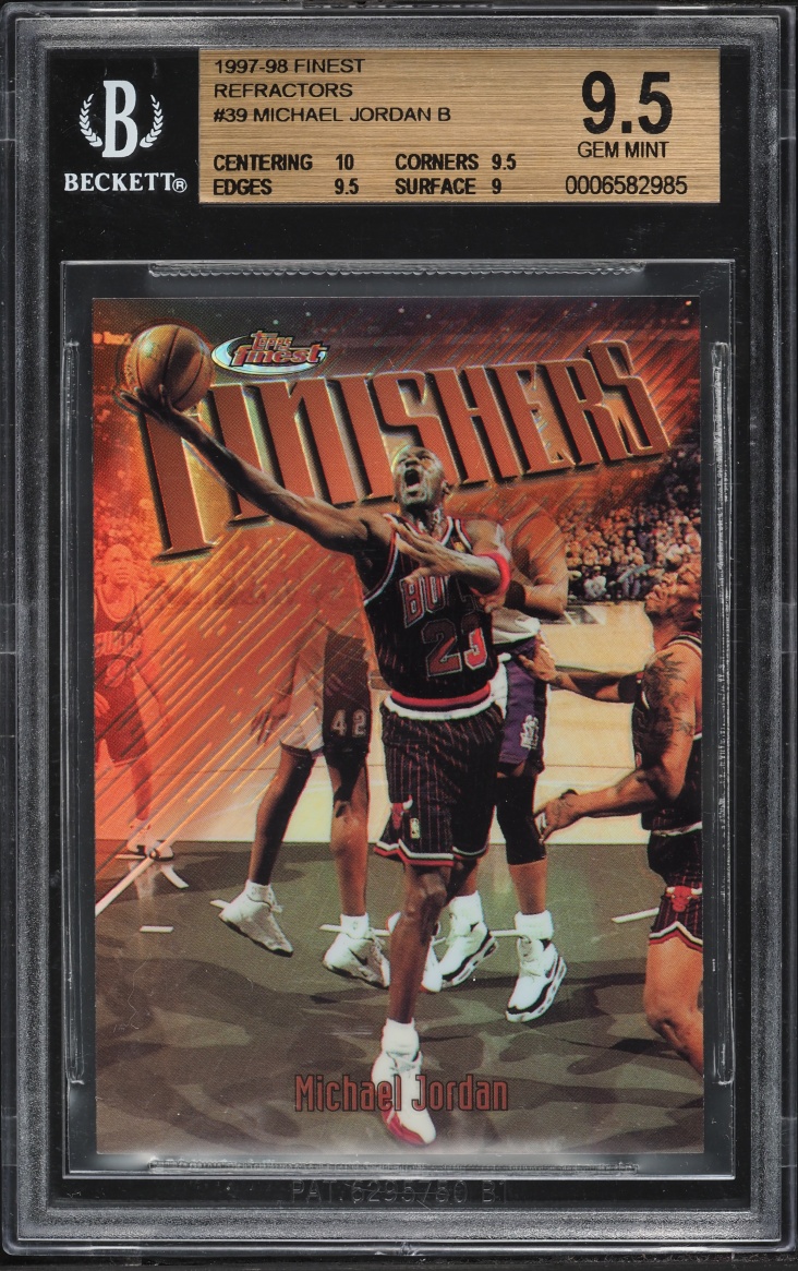 1997 Finest Refractor Michael Jordan #39 BGS 9.5 GEM MINT