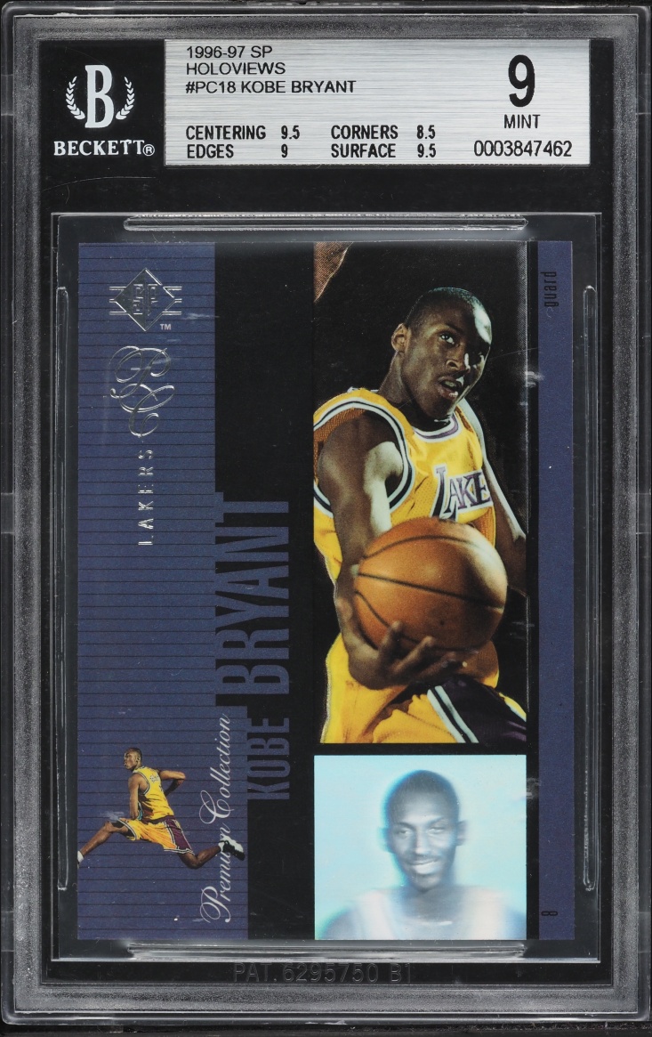 1996 SP Holoviews Kobe Bryant ROOKIE #PC18 BGS 9 MINT