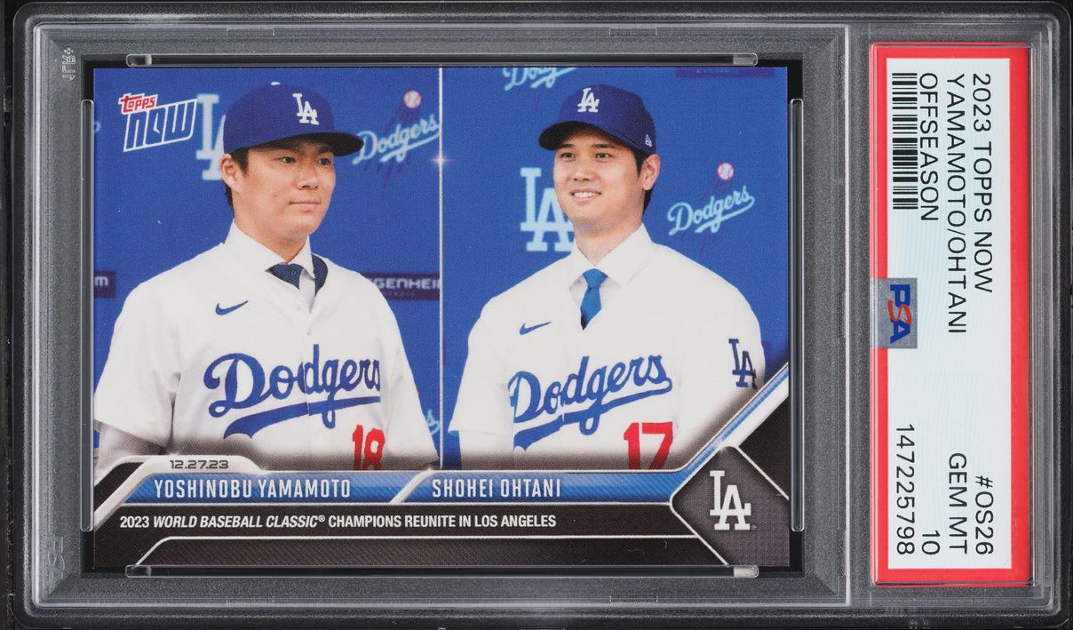 2023 Topps Now Off-Season Shohei Ohtani Yoshinobu Yamamoto 
