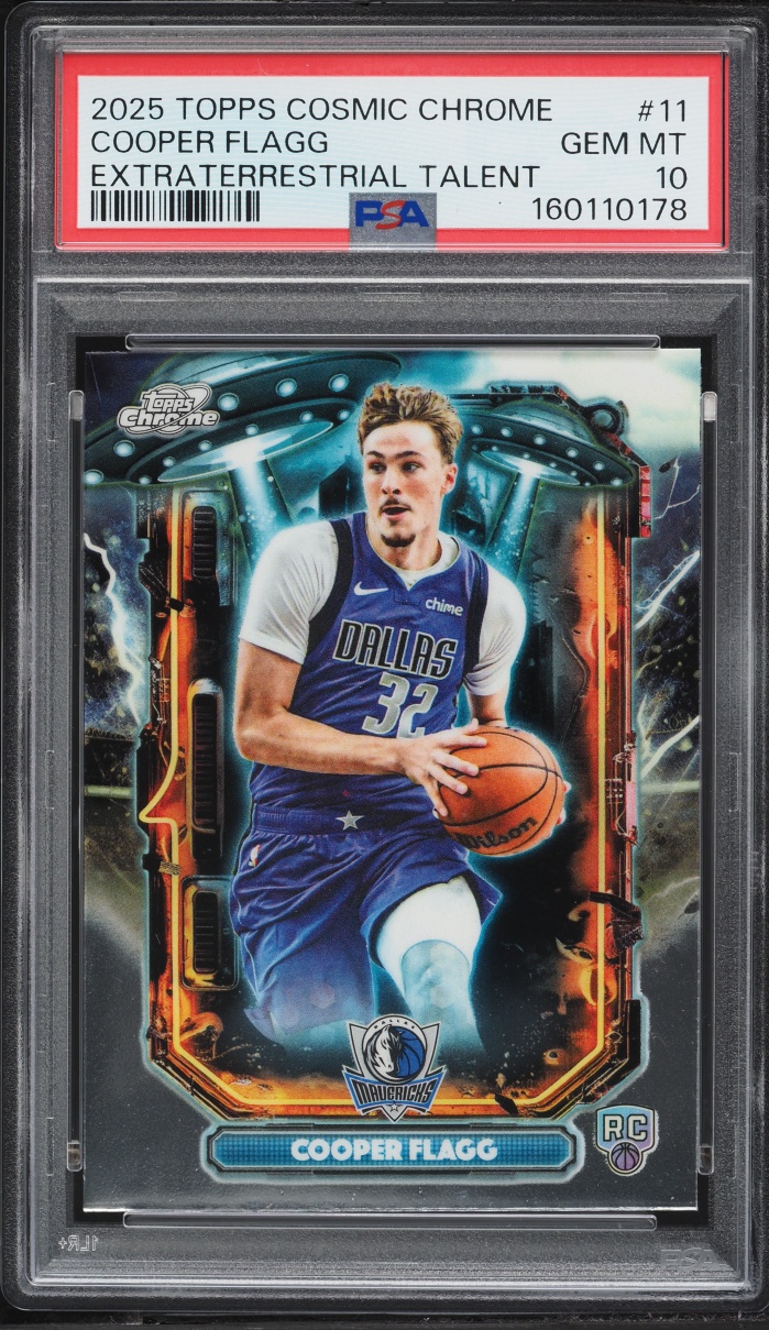 2025 Topps Chrome Cosmic Extraterrestrial Talent Cooper Flagg ROOKIE #11 PSA 10 GEM MINT