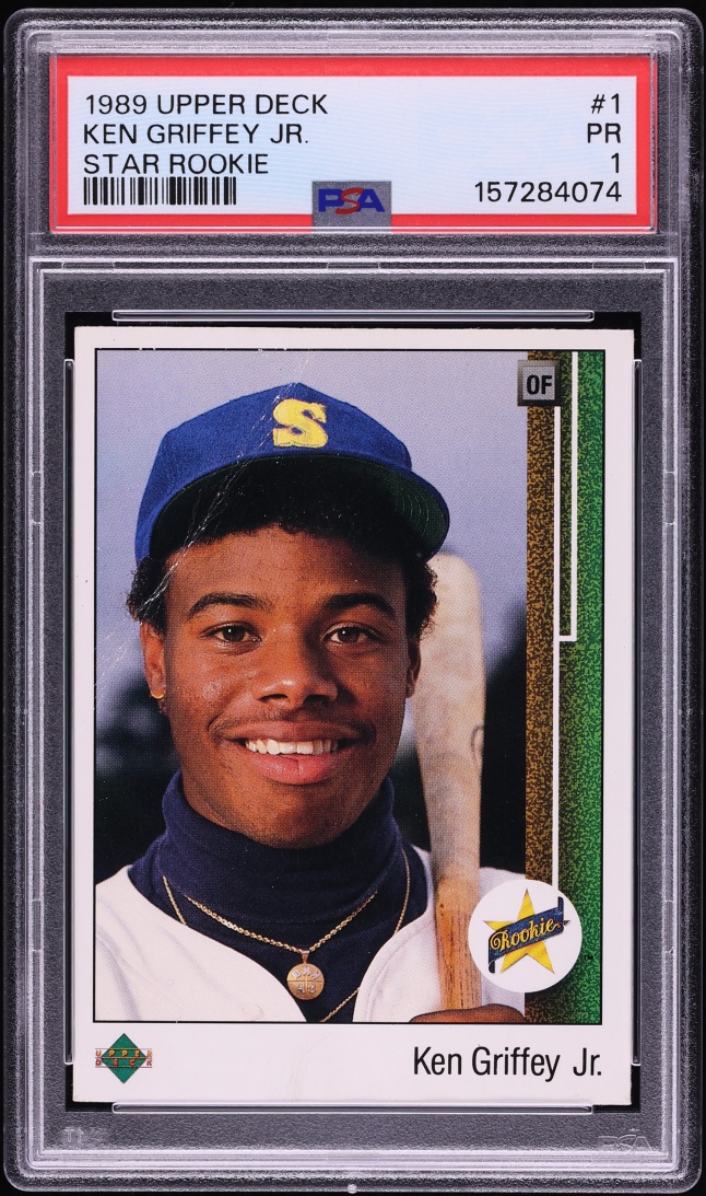 1989 Upper Deck Star Ken Griffey Jr. ROOKIE #1 PSA 1 PR