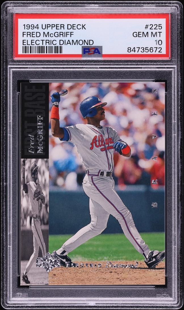 1994 Upper Deck Electric Diamond Fred McGriff #225 PSA 10 GEM MINT