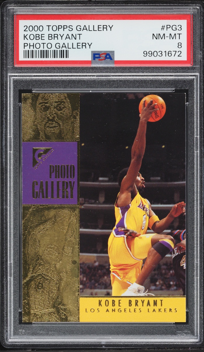 2000 Topps Gallery Photo Kobe Bryant #PG3 PSA 8 NM-MT