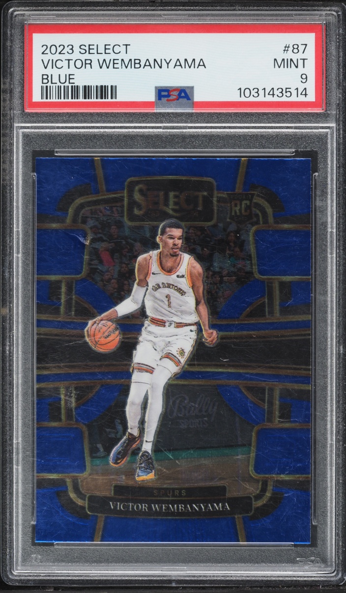2023 Select Concourse Blue Victor Wembanyama ROOKIE #87 PSA 9 MINT