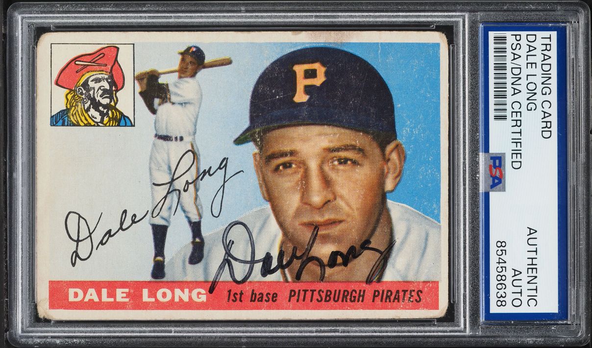 Dale Long Signed Autographed Trading Card AUTO PSA/DNA AUTH