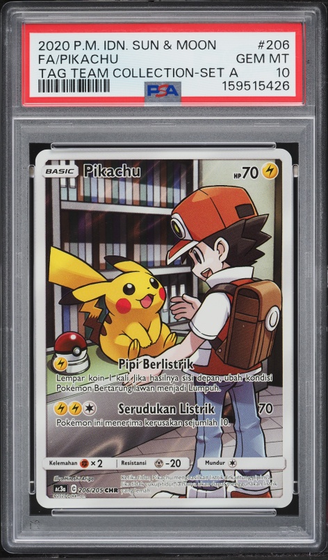 2019 Pokemon Japanese Sun & Moon Dream League CHR Pikachu #54 PSA