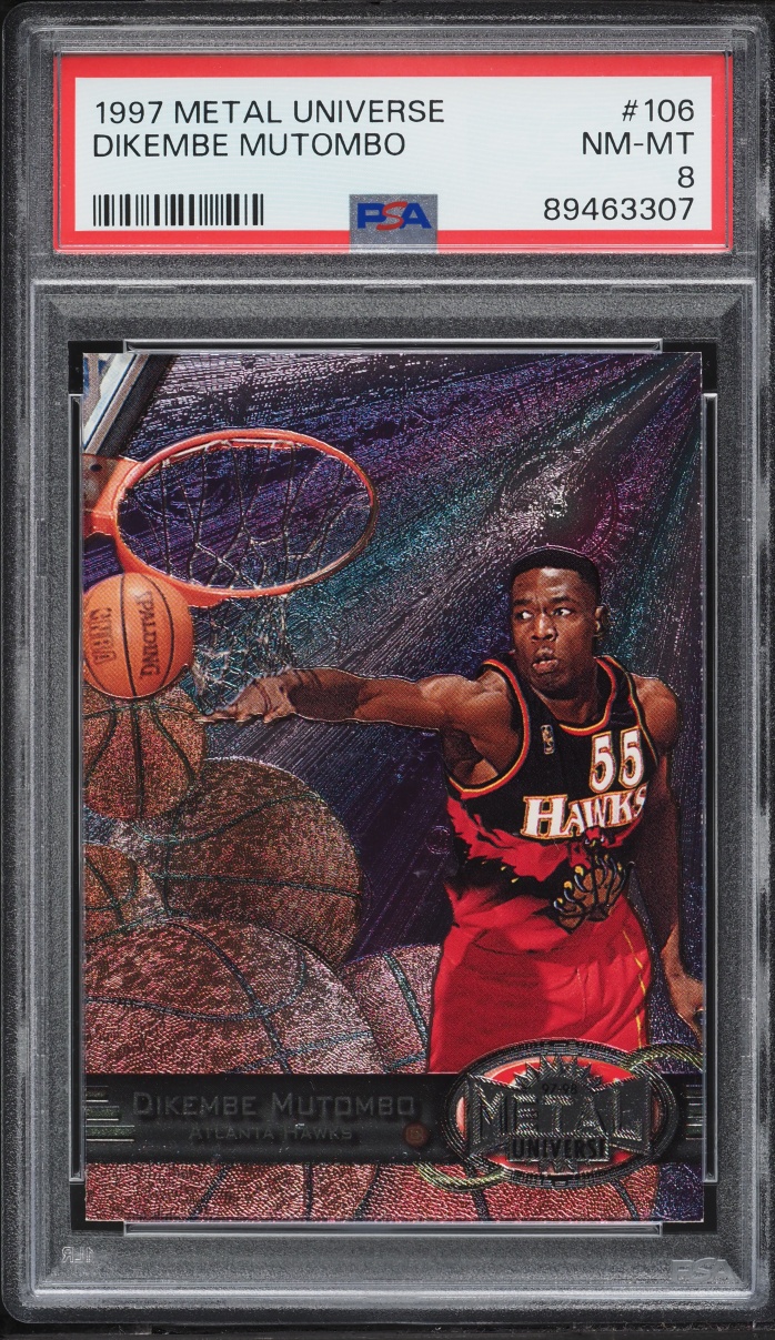 1997 Metal Universe Dikembe Mutombo #106 PSA 8 NM-MT