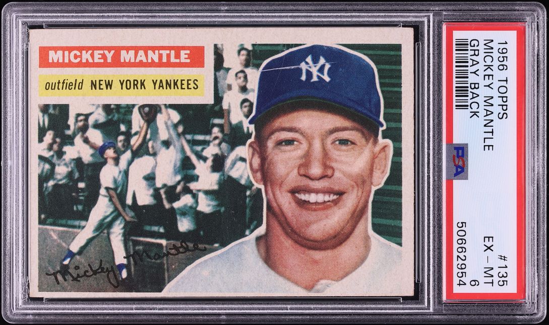 1956 Topps Mickey Mantle #135 PSA 6 EXMT