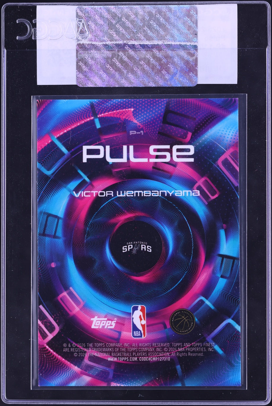 2025 Finest Pulse Victor Wembanyama #P-1 CGC AUTH