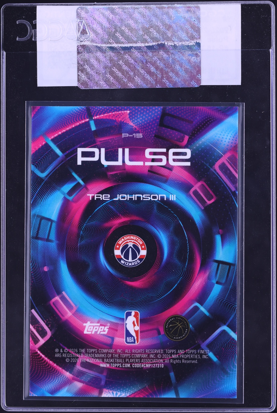 2025 Finest Pulse Tre Johnson III ROOKIE #P-15 CGC AUTH