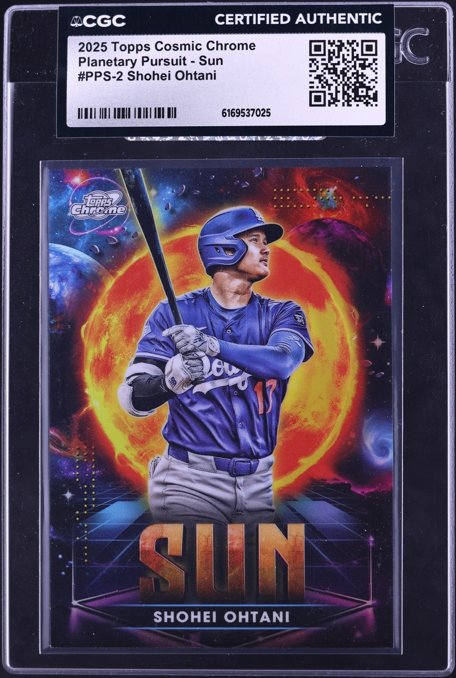 2025 Topps Chrome Cosmic Planetary Pursuit Sun Shohei Ohtani #PPS-2 CGC AUTH