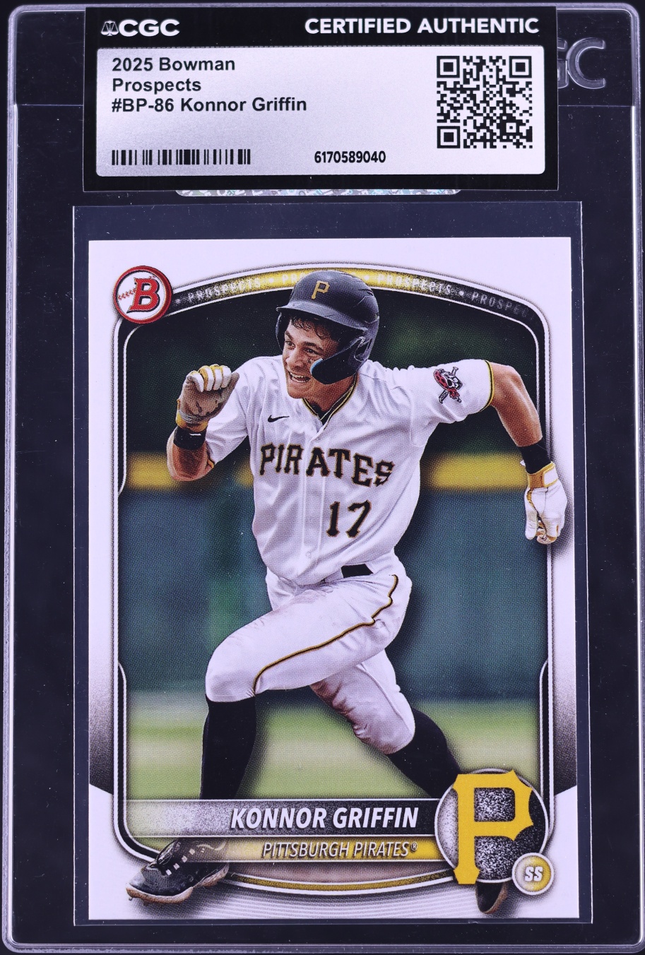 2025 Bowman Konnor Griffin PROSPECT #BP-86 CGC AUTH