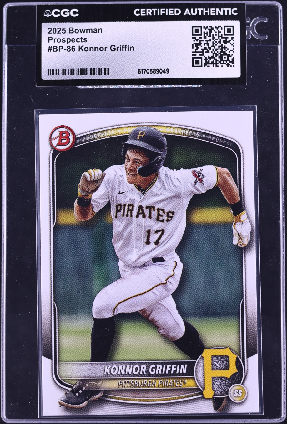 2025 Bowman Konnor Griffin PROSPECT #BP-86 CGC AUTH