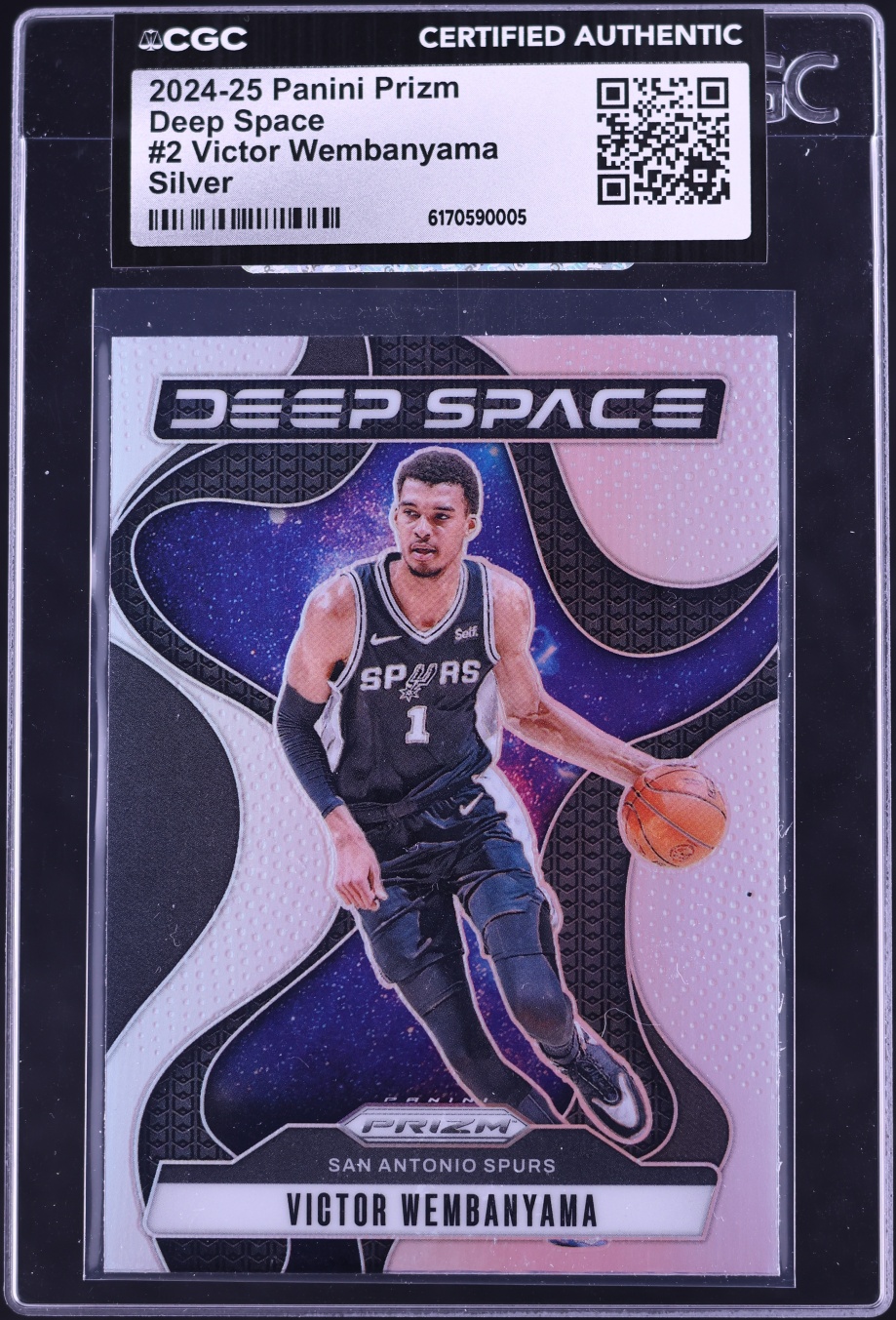 2024 Panini Prizm Deep Space Silver Victor Wembanyama #2 CGC AUTH