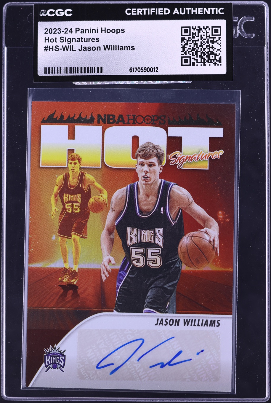 2023 Hoops Hot Signatures Jason Williams AUTO #HS-WIL CGC AUTH