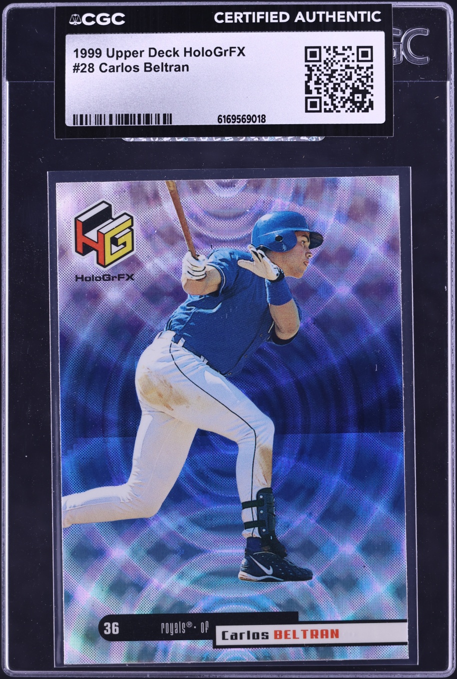 1999 Upper Deck HoloGrFX Carlos Beltran #28 CGC AUTH
