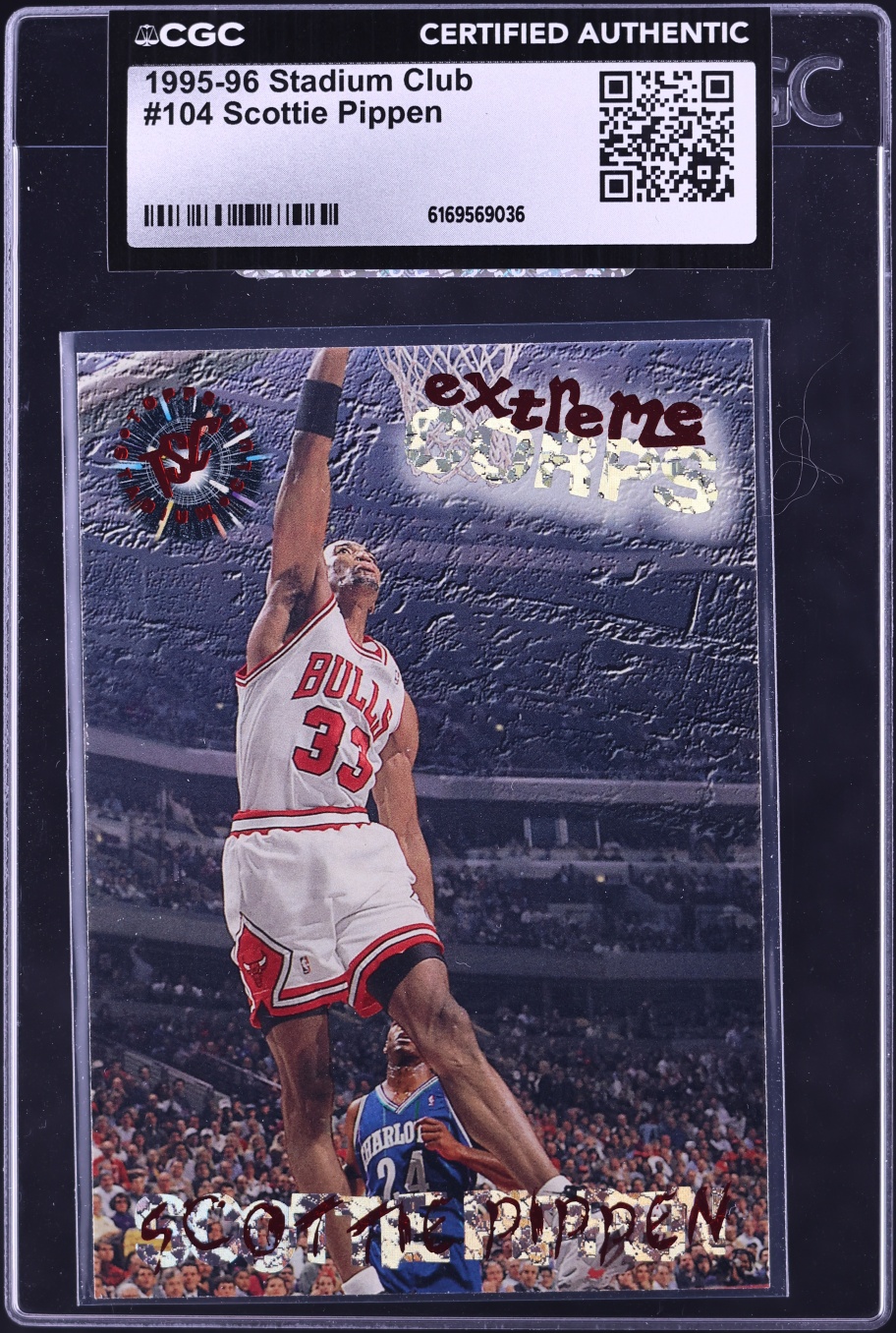 1995 Stadium Club Scottie Pippen #104 CGC AUTH