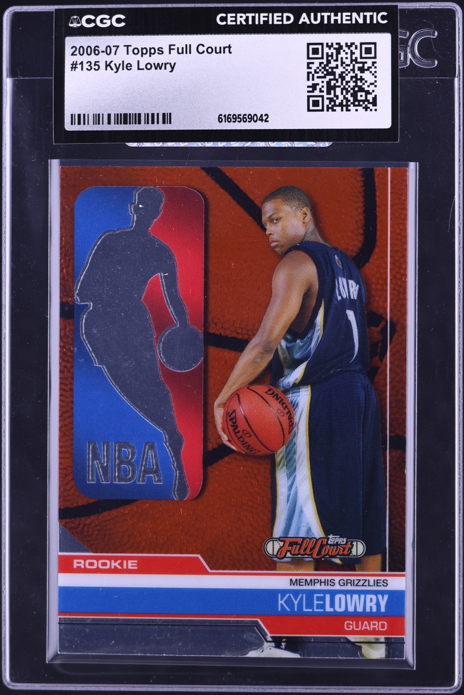 2006 Topps Full Court Kyle Lowry #135 CGC AUTH