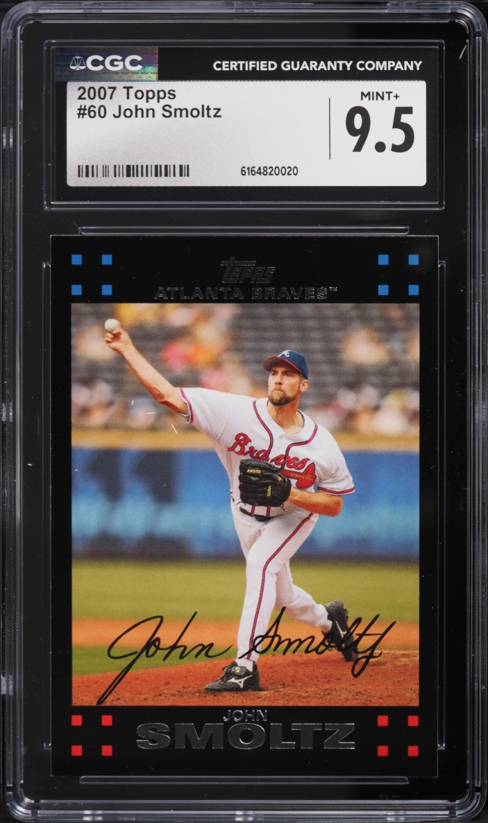 2007 Topps John Smoltz #60 CGC 9.5 MINT+