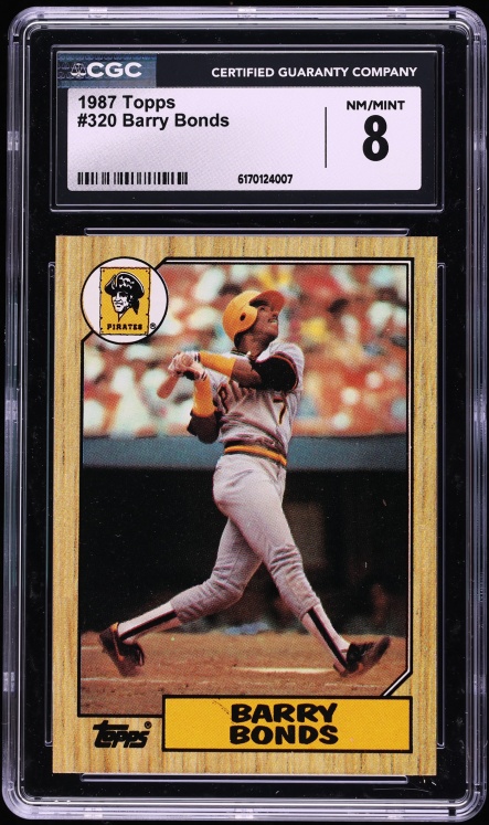 1987 Topps Barry Bonds ROOKIE #320 CGC 8 NM-MT