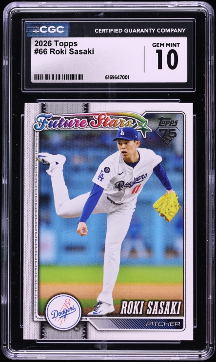 2026 Topps Roki Sasaki #66 CGC 10 GEM MINT