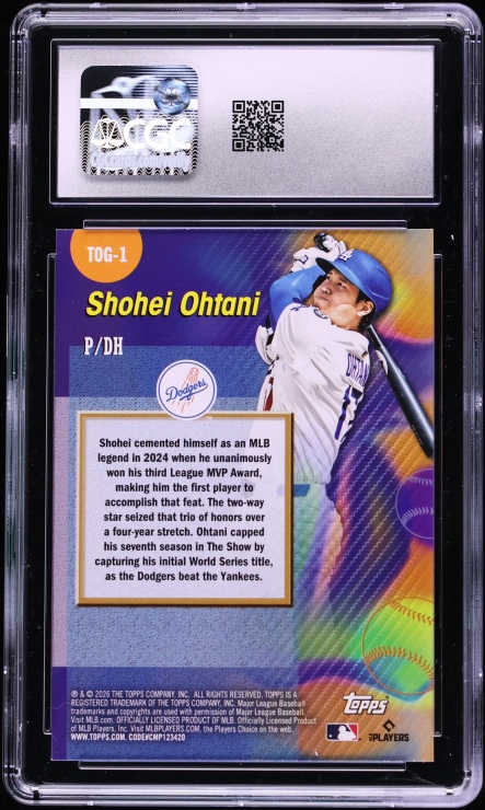 2026 Topps Titans Of The Game Shohei Ohtani #TOG-1 CGC 8 NM-MT