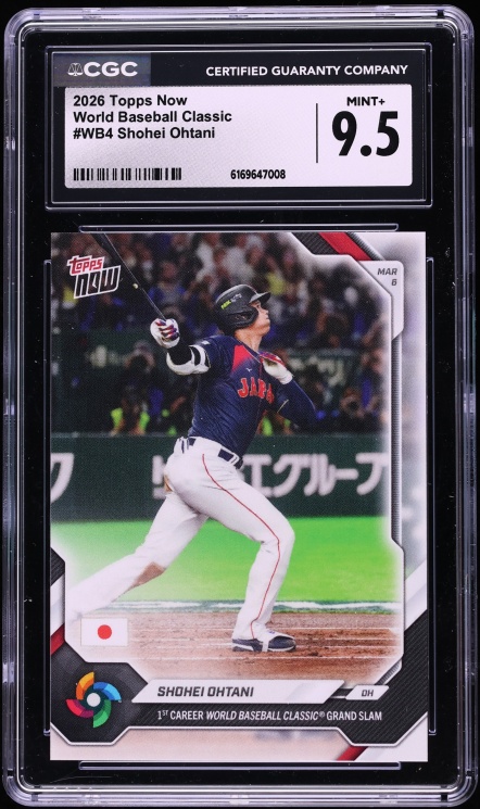 2026 Topps Now World Classic Shohei Ohtani #WB4 CGC 9.5 MINT+