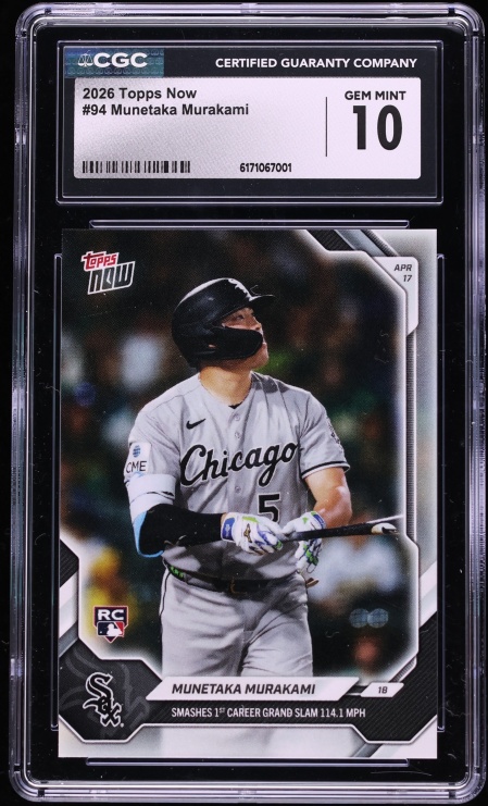 2026 Topps Now Munetaka Murakami ROOKIE #94 CGC 10 GEM MINT