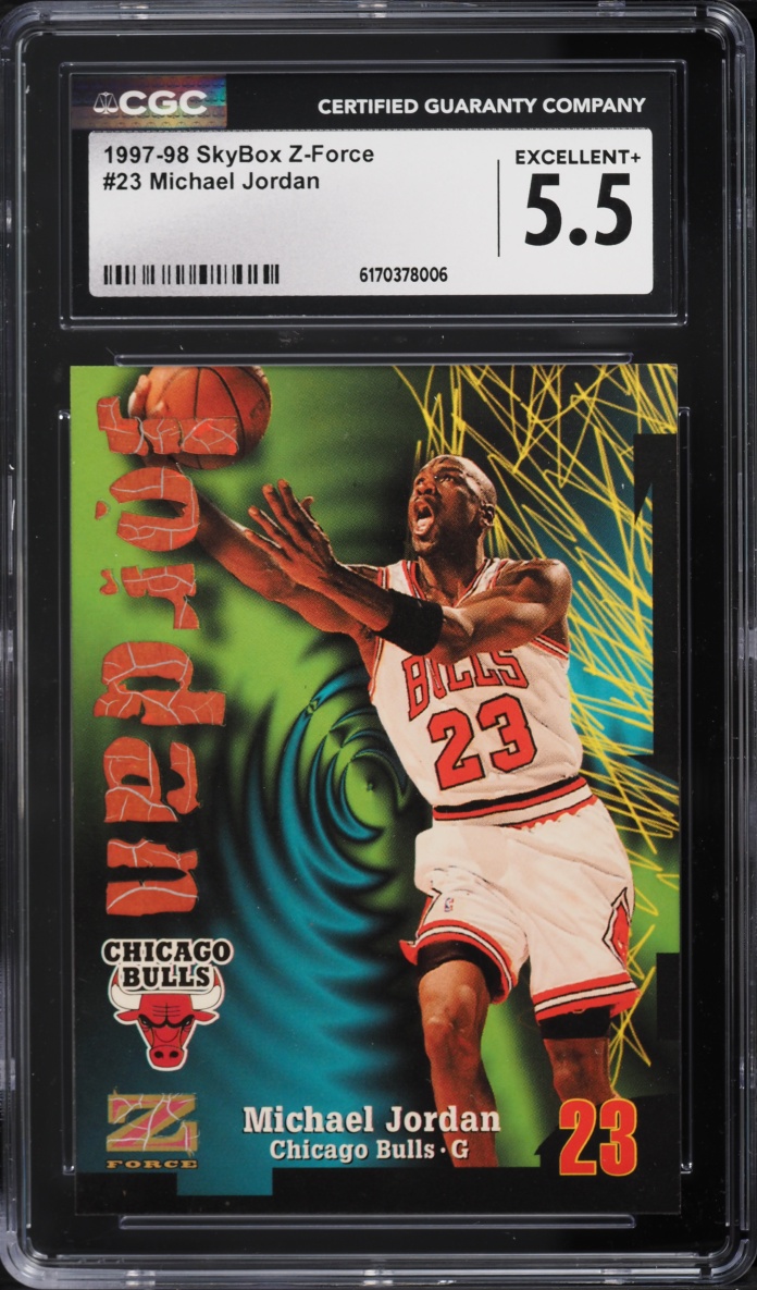 1997 Skybox Z-Force Michael Jordan #23 CGC 5.5 EX+