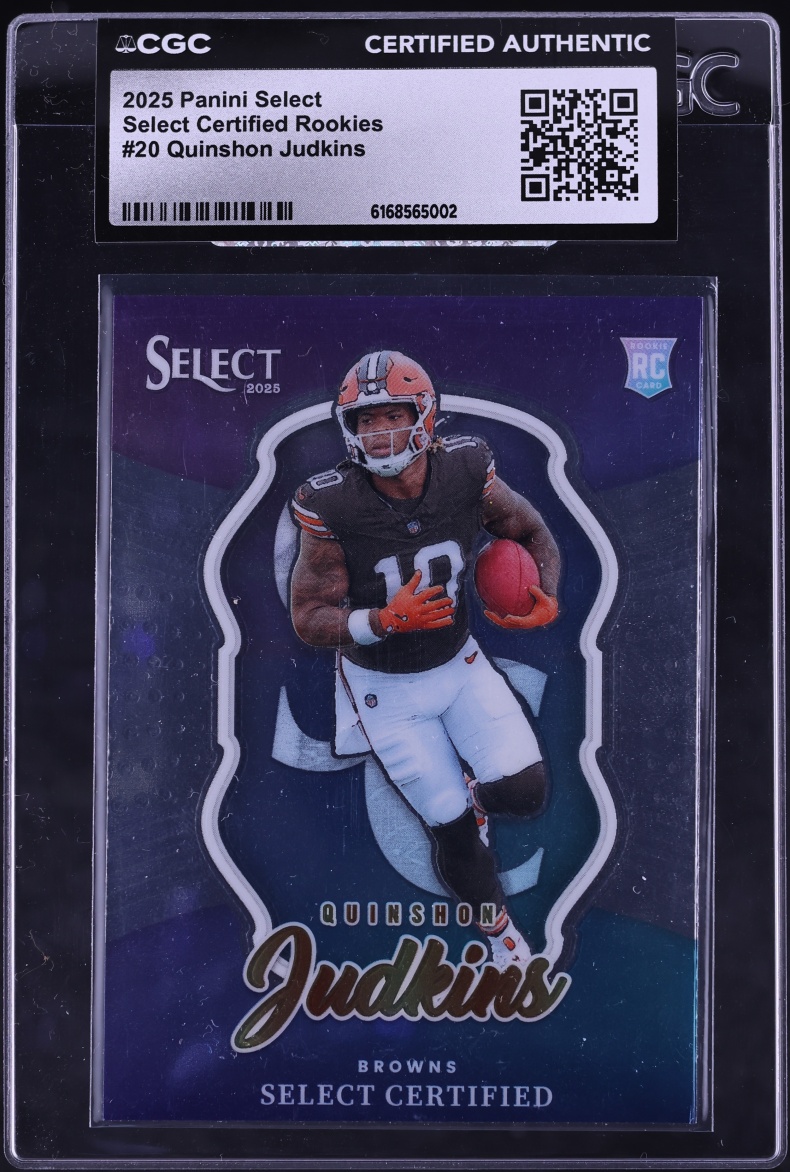 2025 Select Certified Quinshon Judkins ROOKIE #20 CGC AUTH