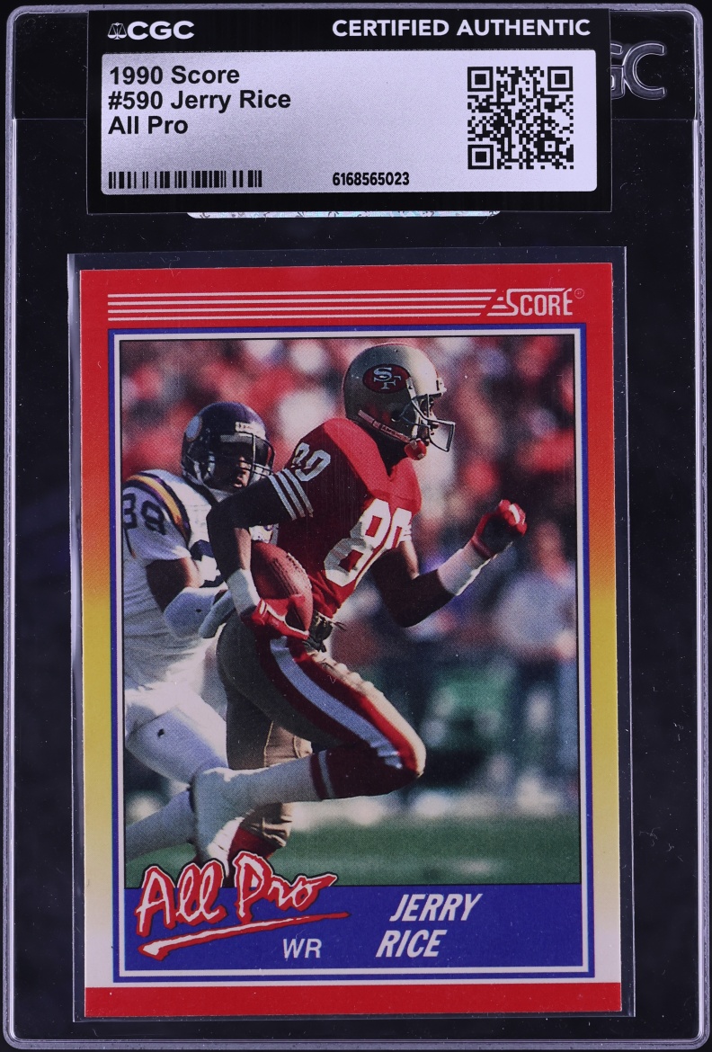 1990 Score All Pro Jerry Rice #590 CGC AUTH