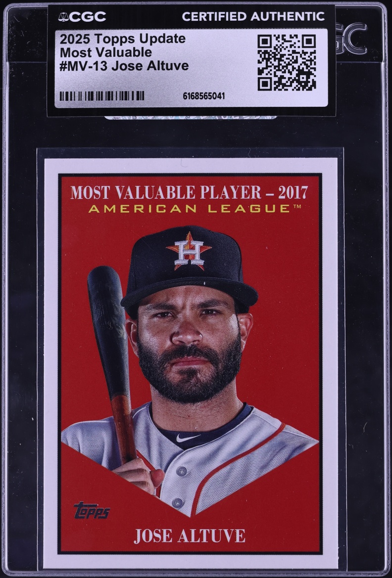 2025 Topps Update Most Valuable Player Jose Altuve #MV-13 CGC AUTH