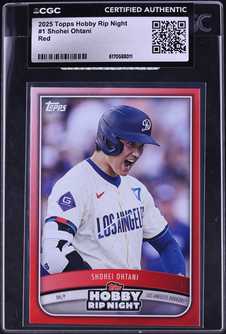 2025 Topps Hobby Rip Night Red Shohei Ohtani #1 CGC AUTH