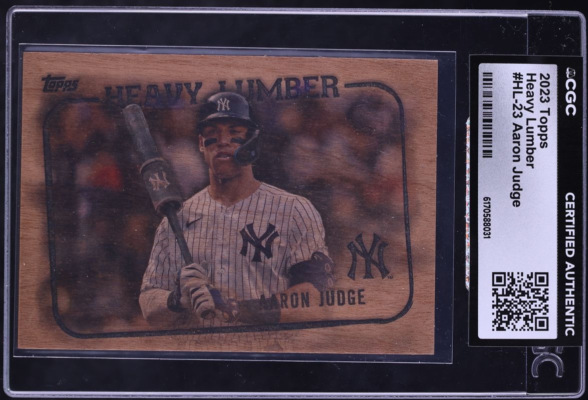 2023 Topps Heavy Lumber Aaron Judge #HL-23 CGC AUTH