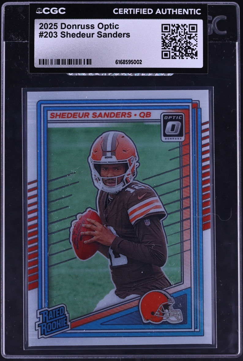 2025 Donruss Optic Shedeur Sanders ROOKIE #203 CGC AUTH