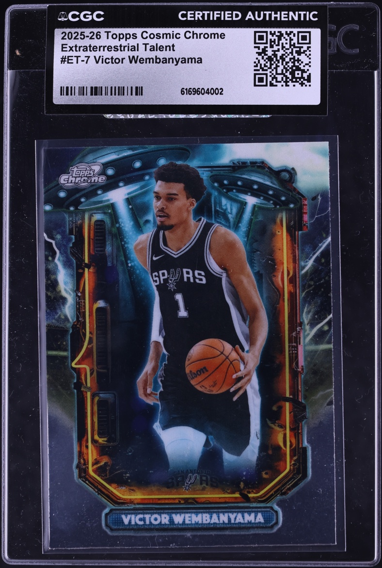 2025 Topps Cosmic Chrome Extraterrestrial Talent Victor Wembanyama #ET-7 CGC AUTH
