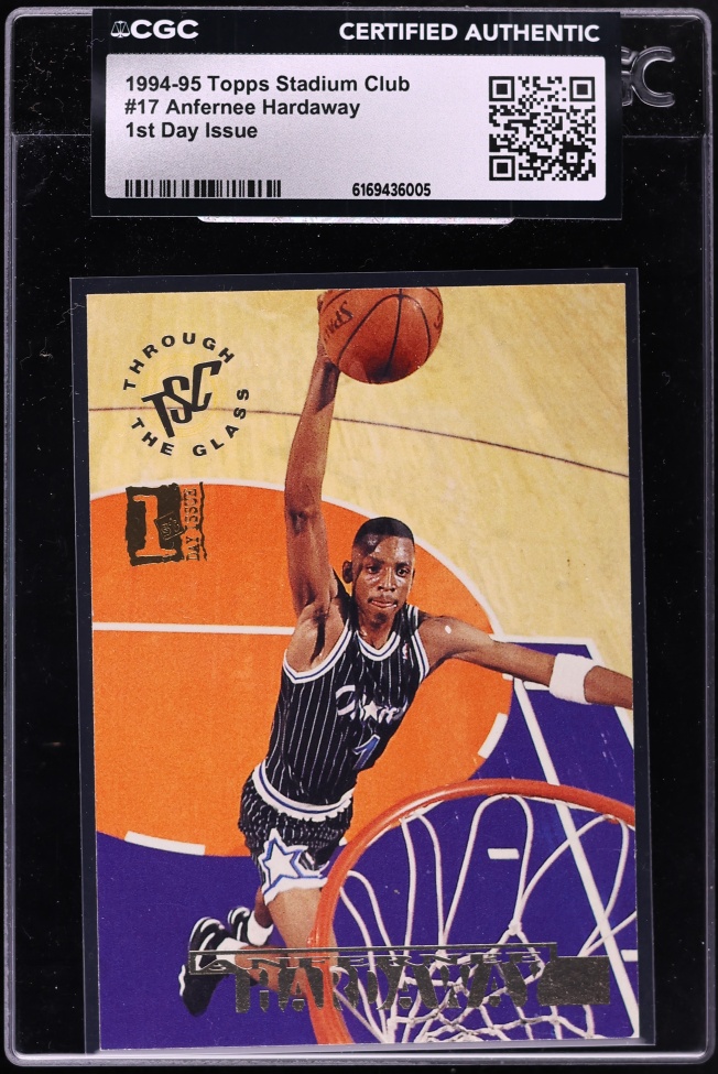 1994 Stadium Club 1st Day Issue Anfernee Hardaway #17 CGC AUTH