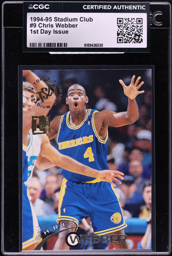 1994 Topps Stadium Club Basketball 1st Day Issue Chris Webber #9