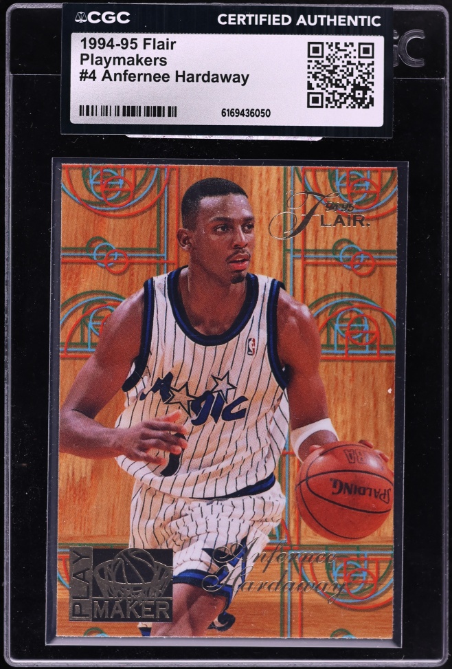 1994 Flair Playmakers Anfernee Hardaway #4 CGC AUTH