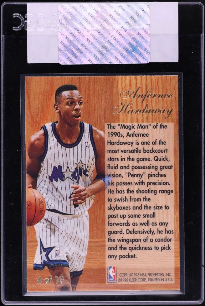 1994 Flair Playmakers Anfernee Hardaway #4 CGC AUTH