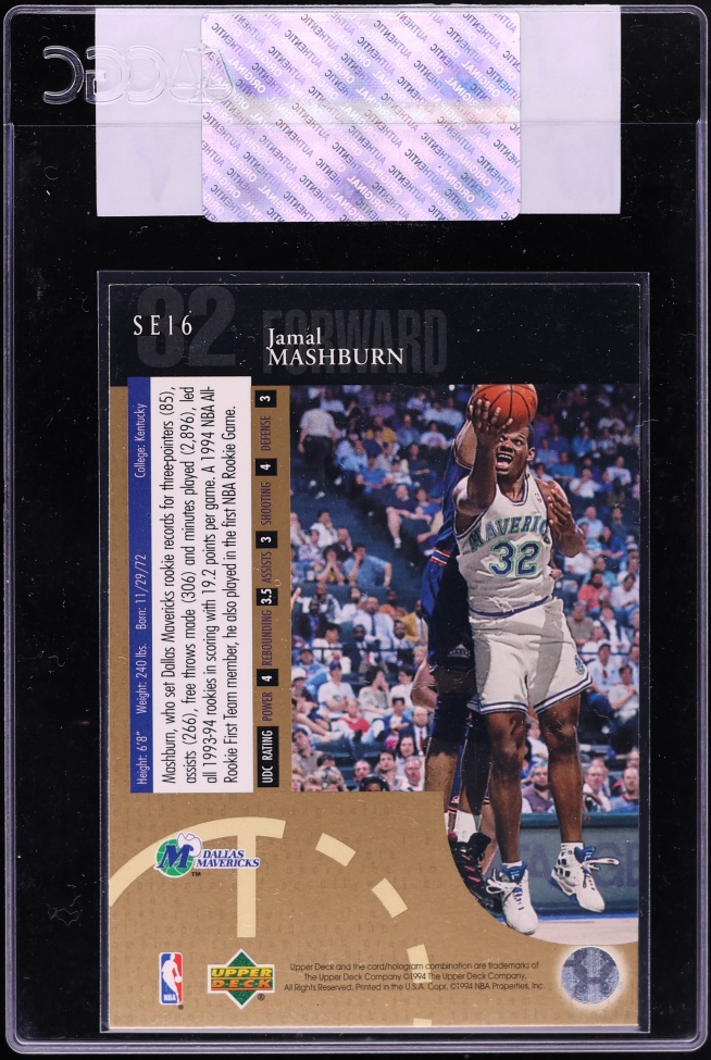 1994 Upper Deck Special Edition Gold Jamal Mashburn #SE16 CGC AUTH