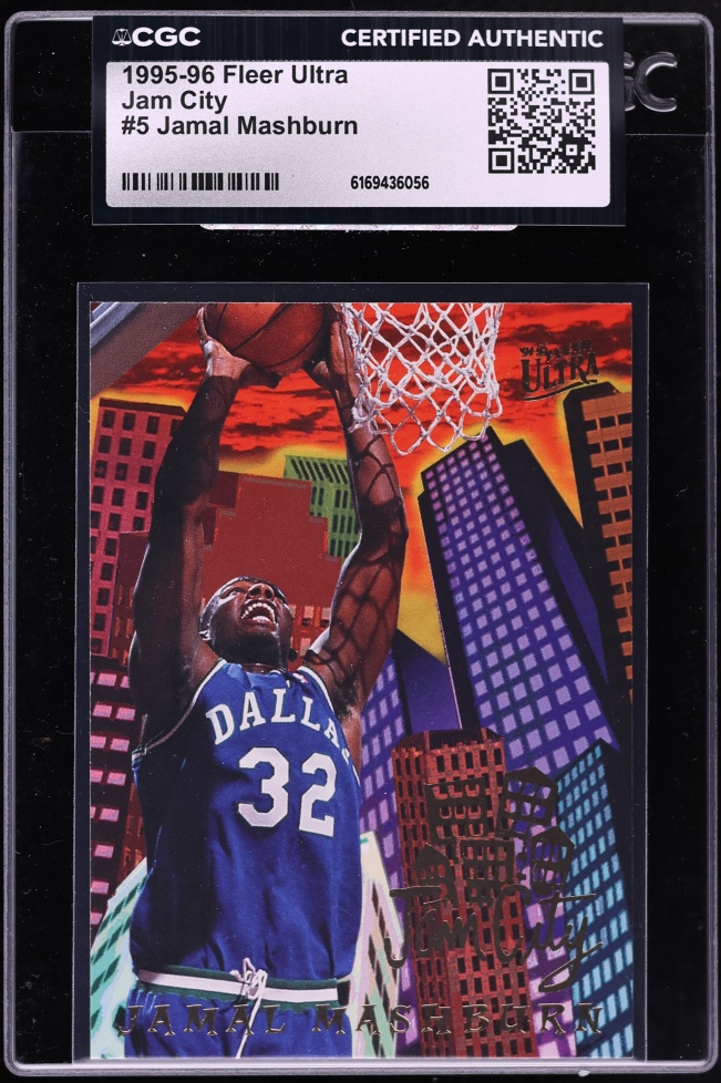 1995 Fleer Ultra Jam City Jamal Mashburn #5 CGC AUTH
