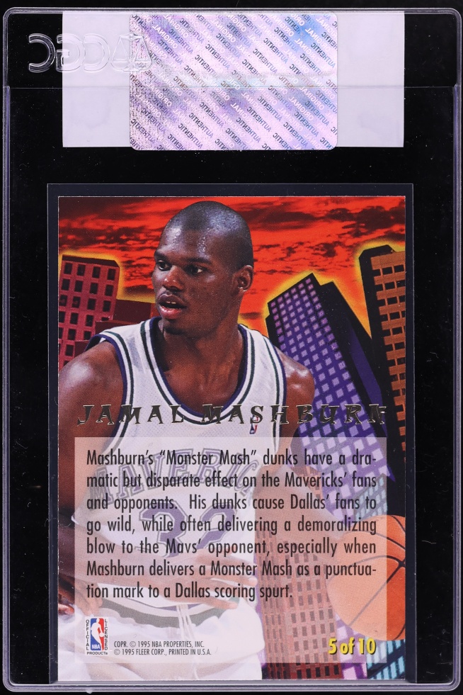 1995 Fleer Ultra Jam City Jamal Mashburn #5 CGC AUTH