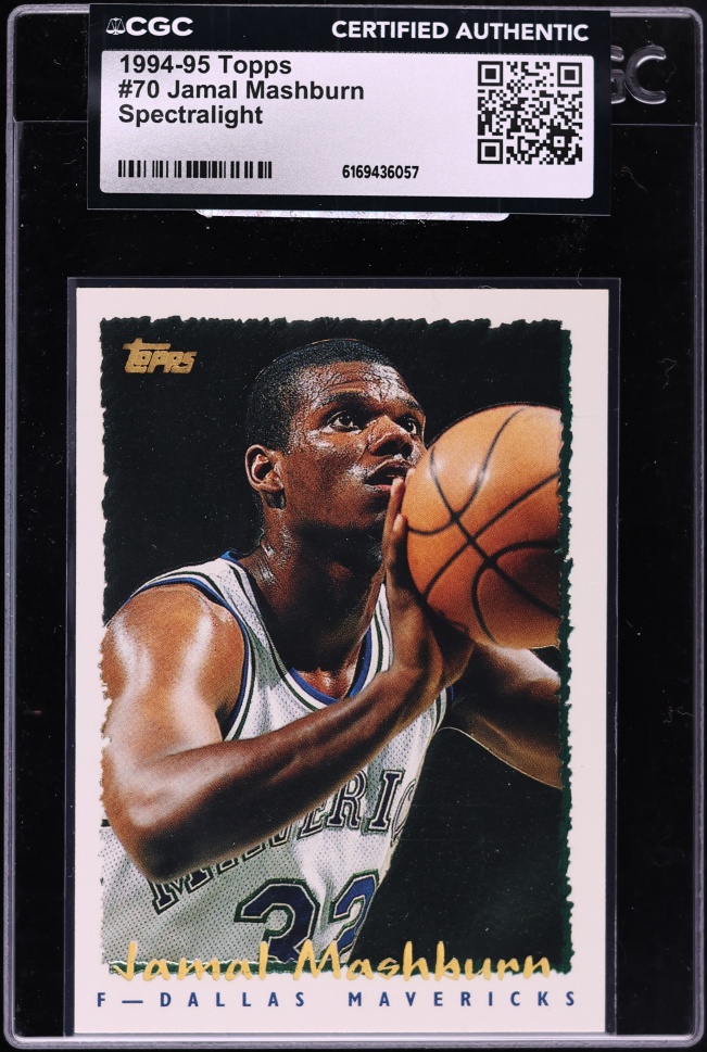 1994 Topps Spectralight Jamal Mashburn #70 CGC AUTH