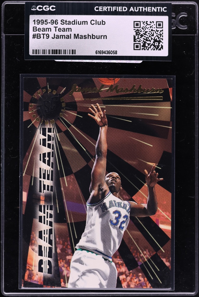 1995 Stadium Club Beam Team Jamal Mashburn #BT9 CGC AUTH